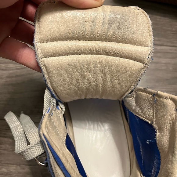 MAISON MARGIELA women’s blue high top sneakers - Picture 4 of 7